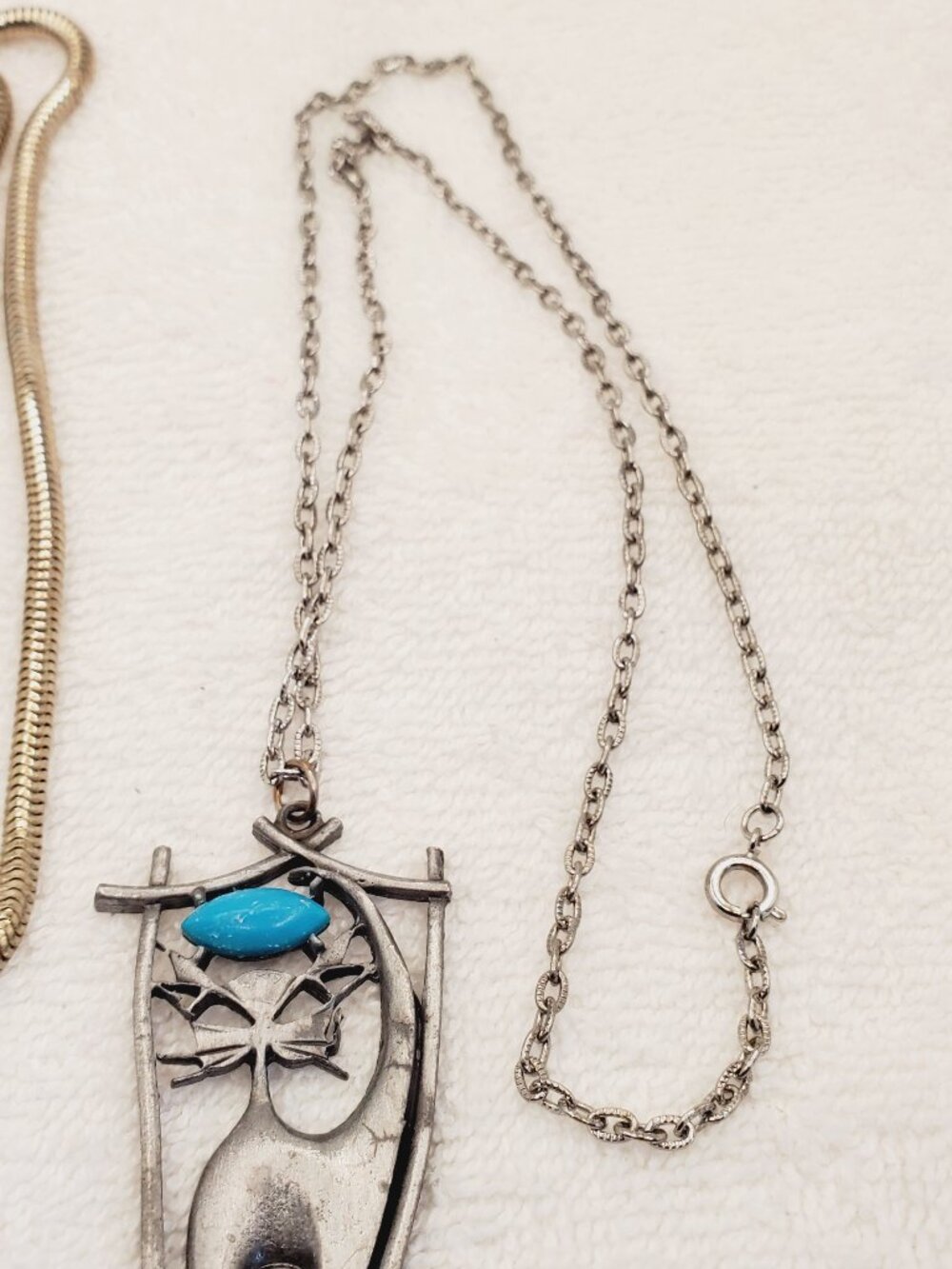 2 Necklaces, items # B-2480-2481,. wt.  85 grams.